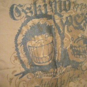 Blue and Tan Storage Bag